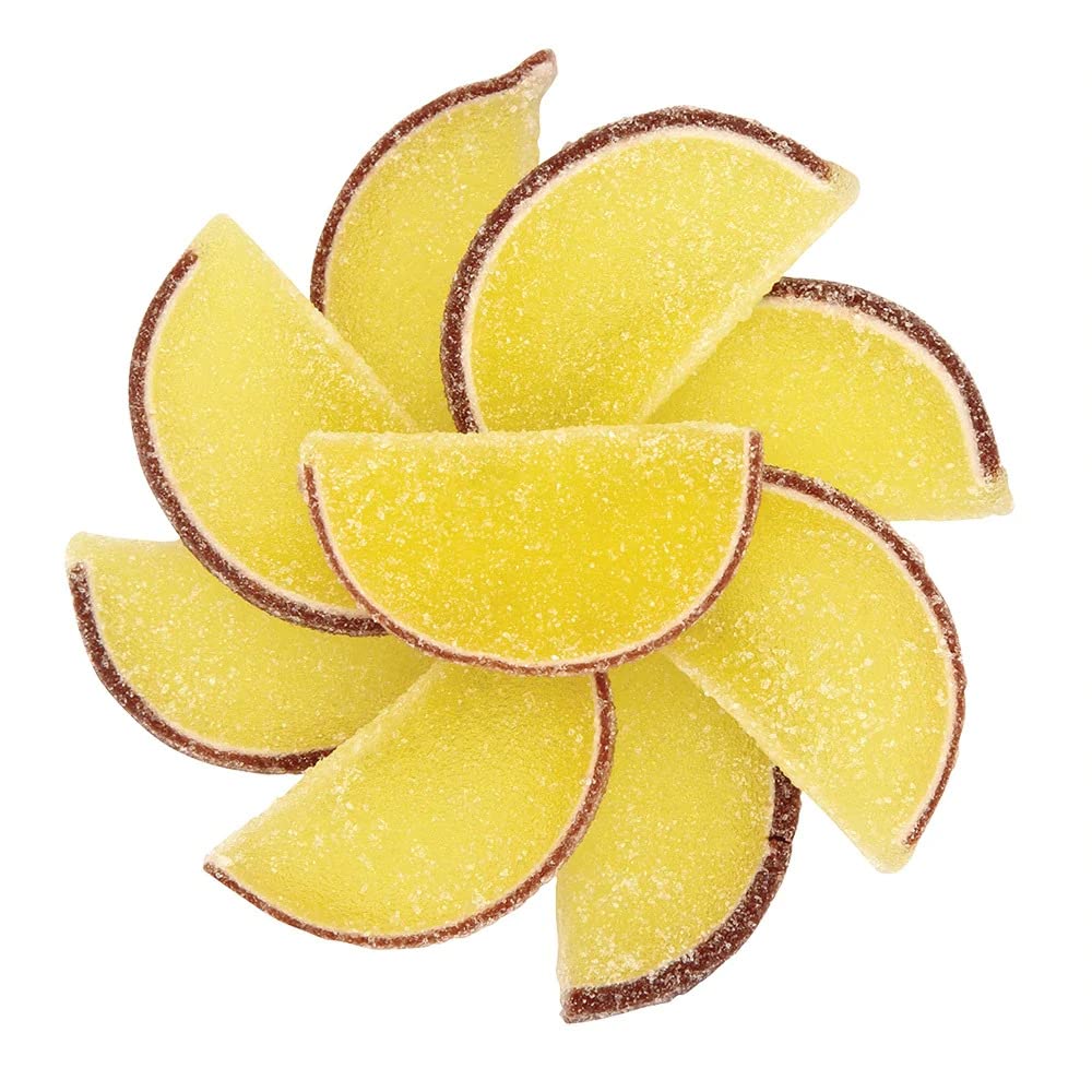 NY Spice Shop Fruit Slices Jelly Candy - 8 Ounce Pineapple Candied Fruit - Fruit Candy Slices - Bulk Gummy Candy Slices - Old Fa