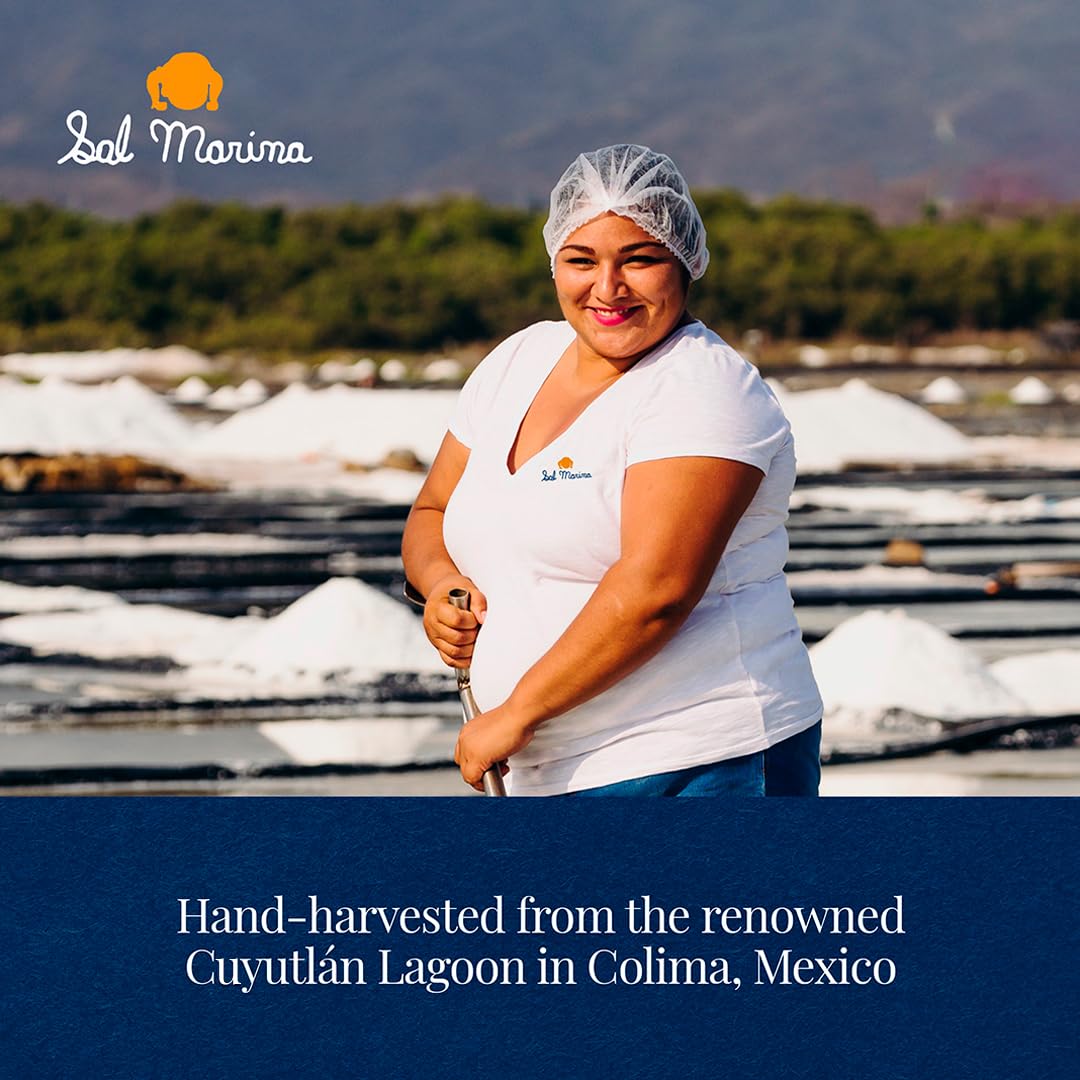 Sal Marina | Unrefined Colima Sea Salt 9Lbs | Kosher Salt 100% Natural - Vegan Gluten Free Organic Table Salt Seasoning Food