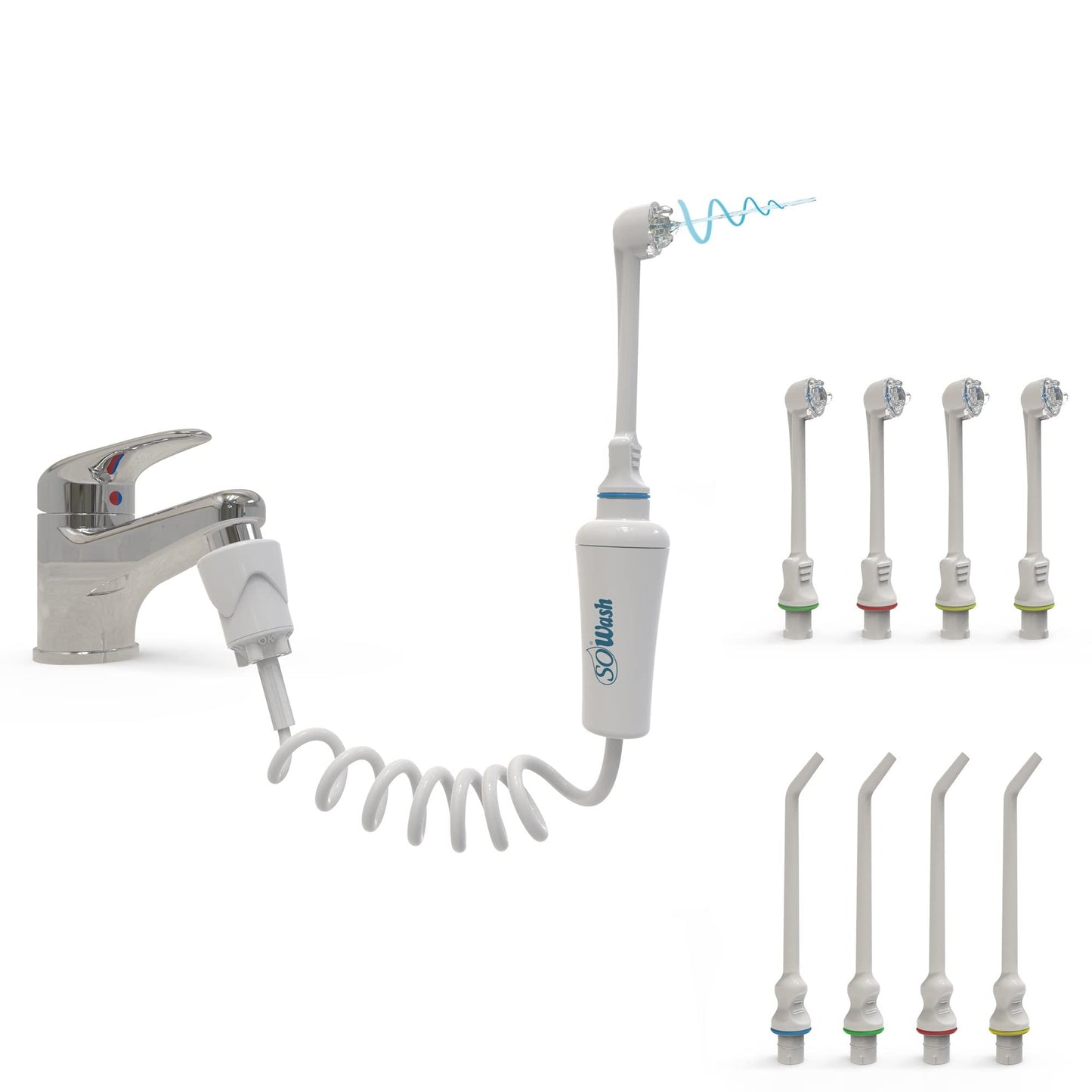 Water Flosser Sowash Family, Faucet Oral Irrigator Dental Water Floss, It Connects Directly To The Faucet, Non-Electric Dental I