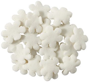 Decopac White Snowflake Quins, 16.5Oz, Fancy Sprinkles Shaped Like Snowflakes, Candy Sprinkles In Handheld Container, Edible Sprinkles For Celebration Cakes, Cupcakes, Cookies 1.03 Pound (Pack Of 1)