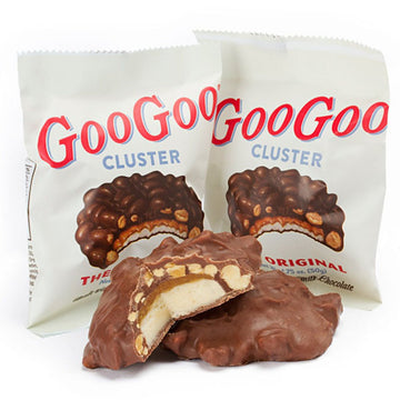 Goo Goo Cluster Variety Pack - 6 Piece Set - 2 Large Bars of Original, Supreme, Peanut Butter - Model VARIETY222