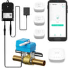 Yolink Diy Automatic Water Leak Detection & Shut-Off Starter Kit, Valve Operator, Wireless Valve Controller, (3) Leak Sensors, H