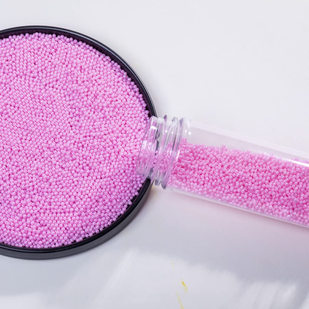Pink Sprinkles 130g/4.6oz Edible Pearl sprinkles for Cake Decorations,Christmas Cake Dessert Sprinkles,Cookie sprinkles,Sugar Pe