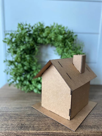 Gingerbread House Kit (Cardboard) - Pack Of 5 - Small Size - Designed & Made In The Usa - Christmas Holiday Craft For Home, Clas