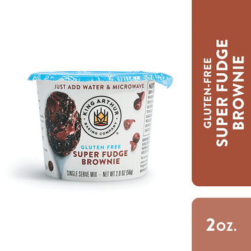 King Arthur, Gluten-Free Single Serve Super Fudge Brownie Mix, Gluten-Free, Non-GMO Project Verified, Certified Kosher (Pack of