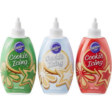 Wilton Christmas Cookie Icing Set, 3-Pack