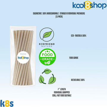 Kuii Variety Pack Coconut Milk Drink 9.8 fl oz Glass Bottle 12 Pack + 15 Sugarcane Disposable Straws by Kool8shop Infinite Deals