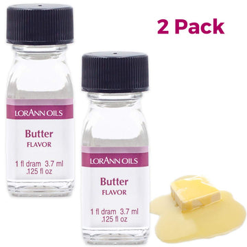 LorAnn Butter SS Flavor, 1 dram bottle (.0125 fl oz - 3.7ml - 1 teaspoon) - 2 Pack