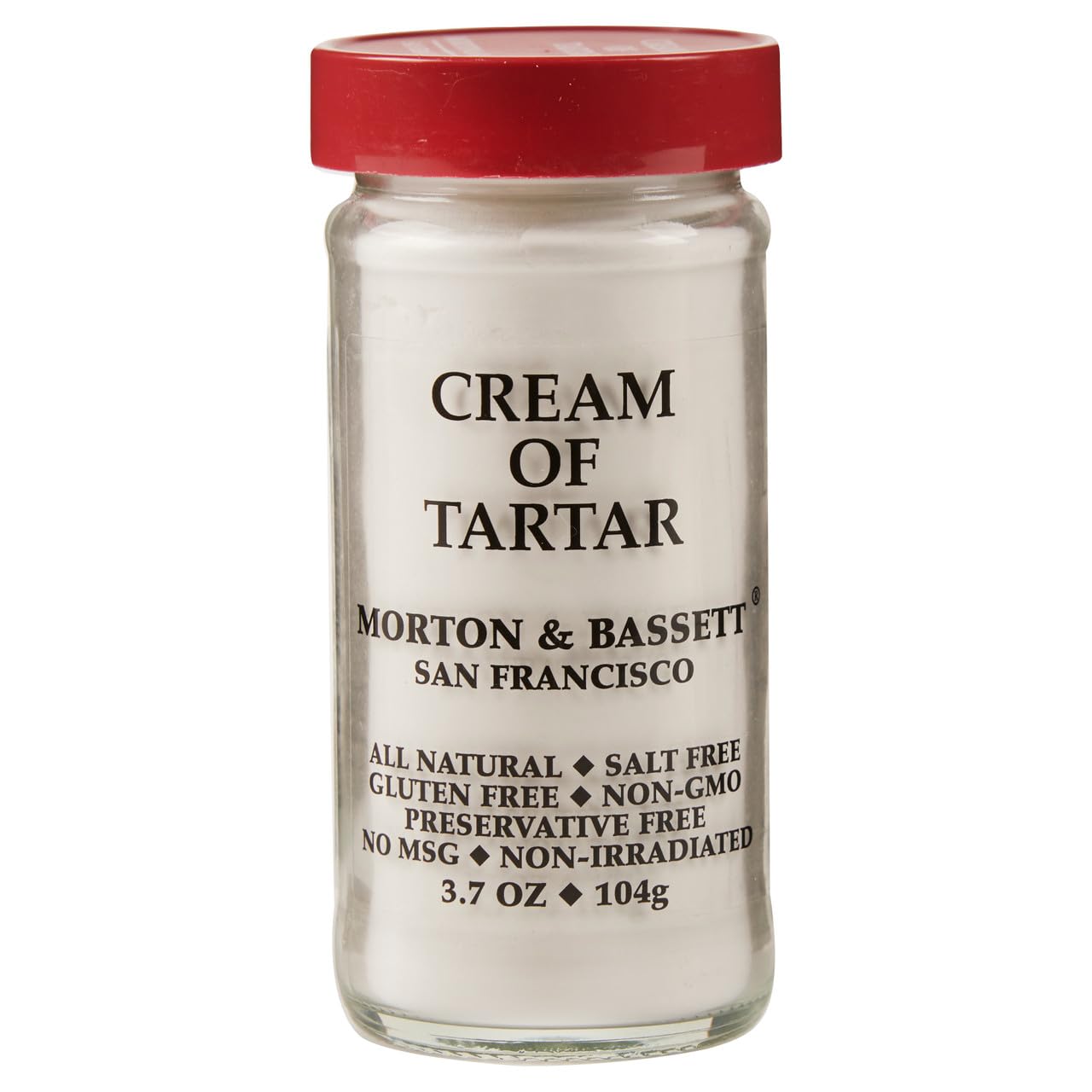 MORTON & BASSETT, Seasoning, Cream Of Tartar, Pack of 3, Size 3.7 OZ, (Gluten Free Yeast Free)3