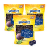 Sunsweet Amazin' Pitted Prunes - Dried Prunes Pitted Unsweetened - Gluten Free, Vegan, Low Fat - Fiber & Minerals - 2Lb Resealable Bag X 3 Pack