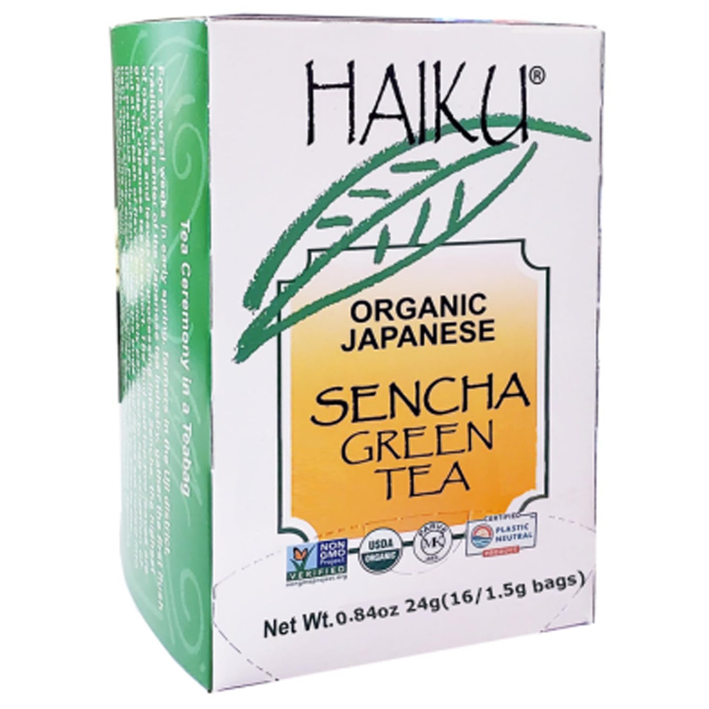 Haiku Organic Sencha Teabags 16 Ct