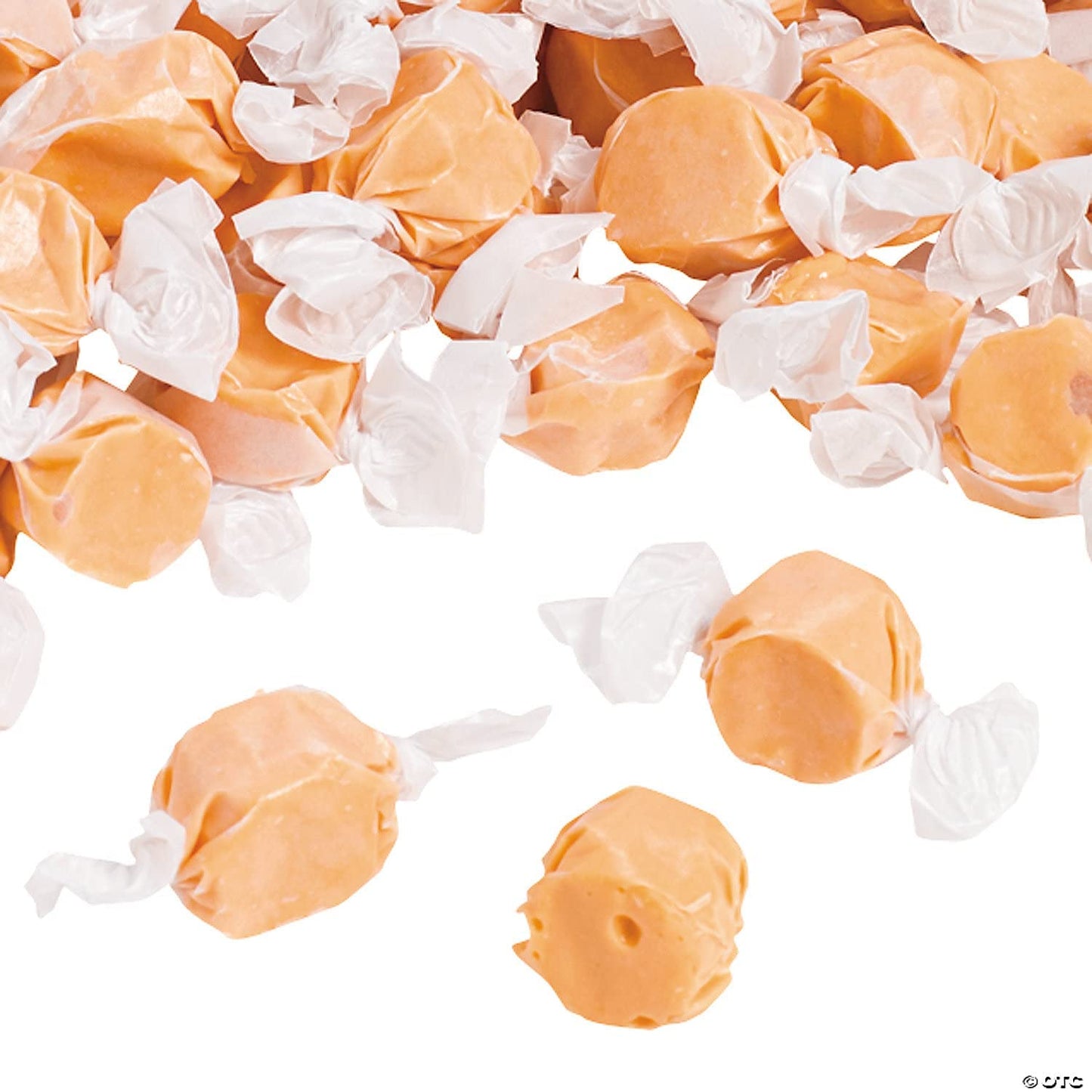 Gourmet Soft and chewy Salt Water Taffy Candies - Individually Wrapped - Bulk bags (Orange, 5 Pound (Pack of 1))