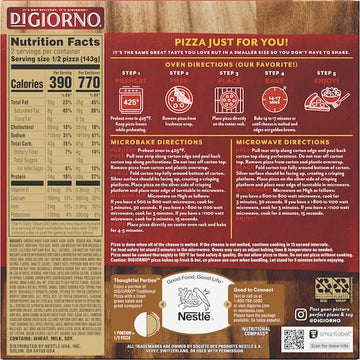 DiGiorno Small Traditional Hand Tossed Crust Supreme Pizza, Pack of 10