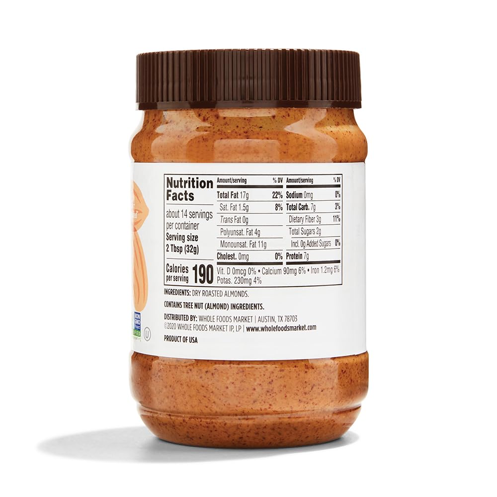 365 By Whole Foods Market, Almond Butter Creamy, 16 Ounce