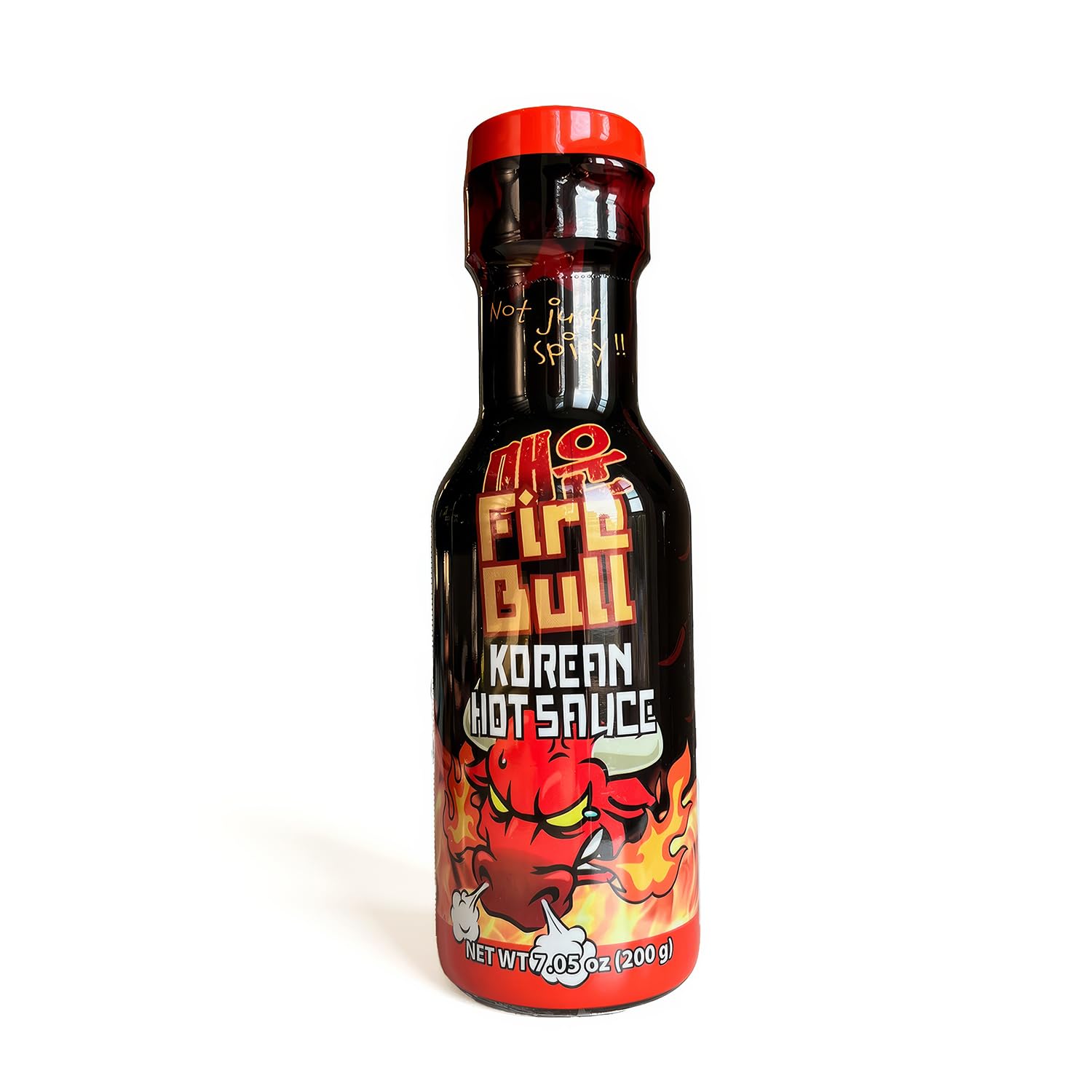 Fire Bull Korean Hot Sauce | Authentic Spicy Stir-Fry Sauce | Versatile Condiment for Noodles, Meats, and More (7.05 oz Bottle)