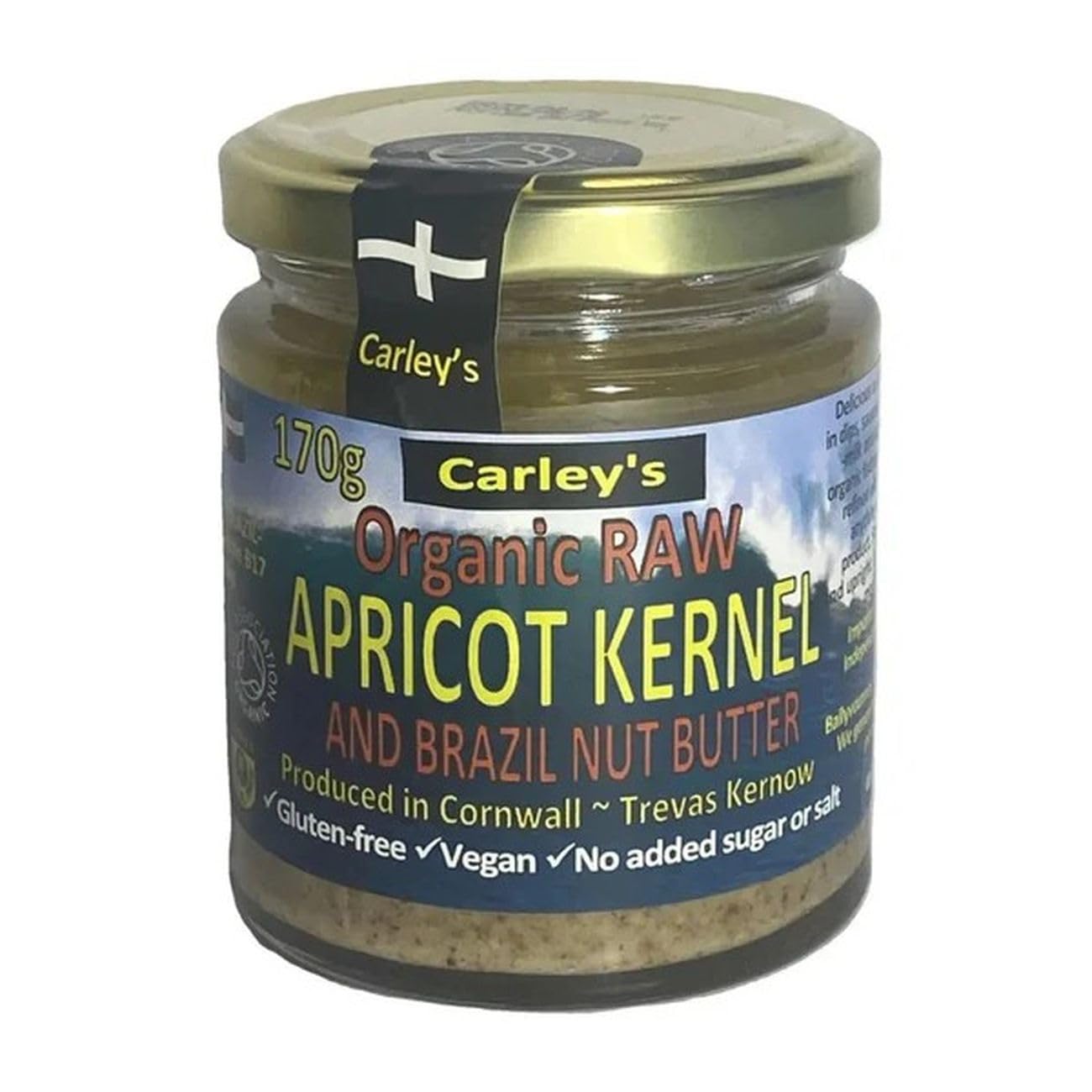 Carleys Organic Raw Apricot Kernel & Brazilnut Butter 170g