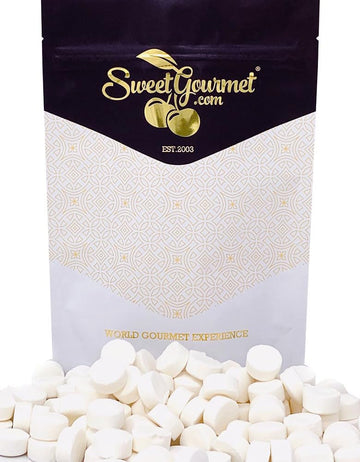 SweetGourmet White Peppermint Lozenges Bulk Candy, 2 Pound Pack