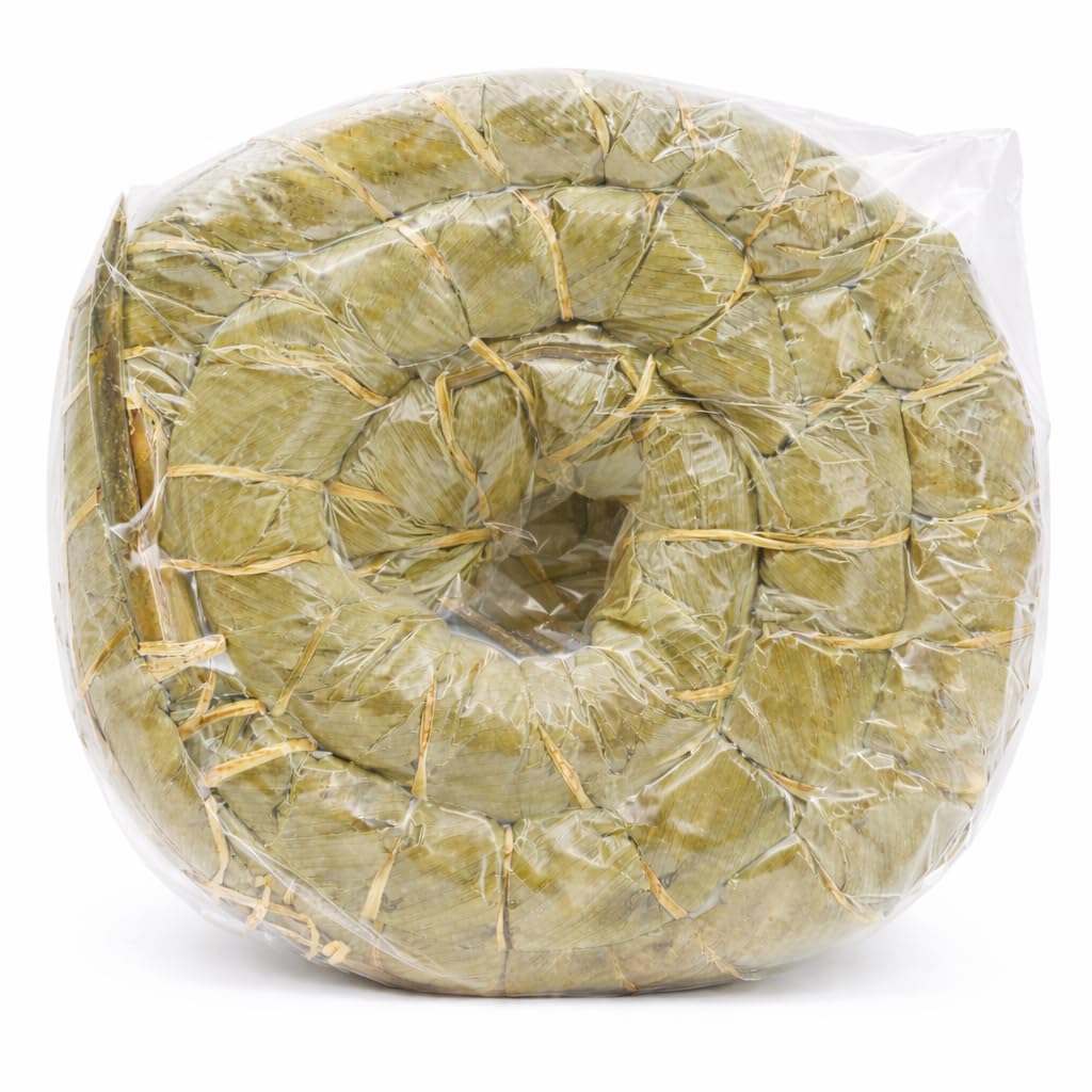 Bobolo Traditional African Cassava Stick Wrapped in Leaves, Authentic Fermented Cassava Bread, Ready to Cook International Groce