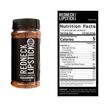 Redneck Lipstick Smoky Sweet & Spicy Seasoning, 10 oz (2 Pack) - Perfect for Meats, Veggies, Dips & Popcorn - Authentic Flavor