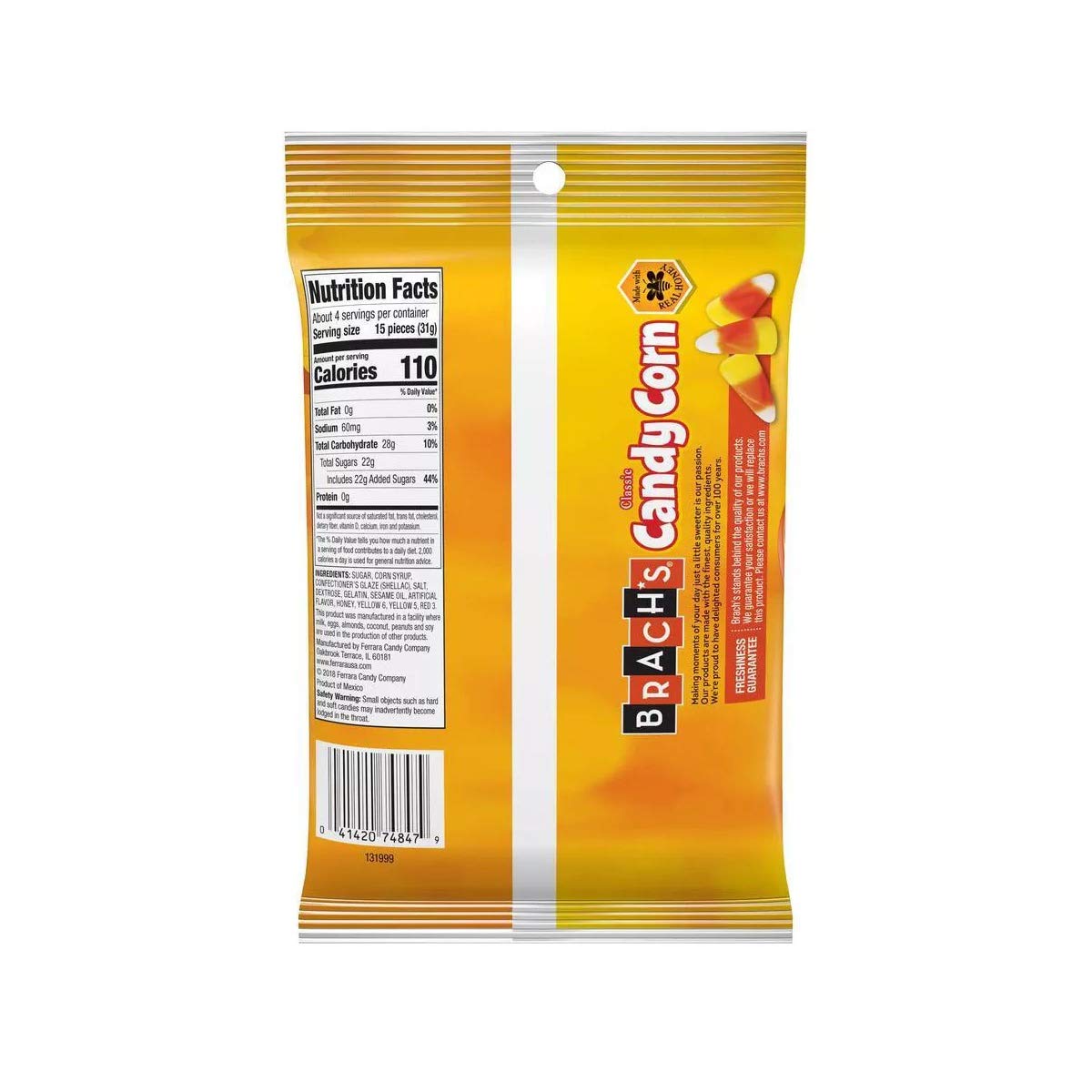 Brachs Classic Candy Corn, 4.2 oz bag (