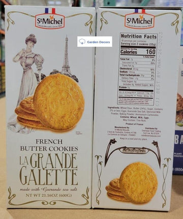 St Michel French Butter Cookies La Grande Galette 21.6Oz 600G (Two Boxes) - B - C6