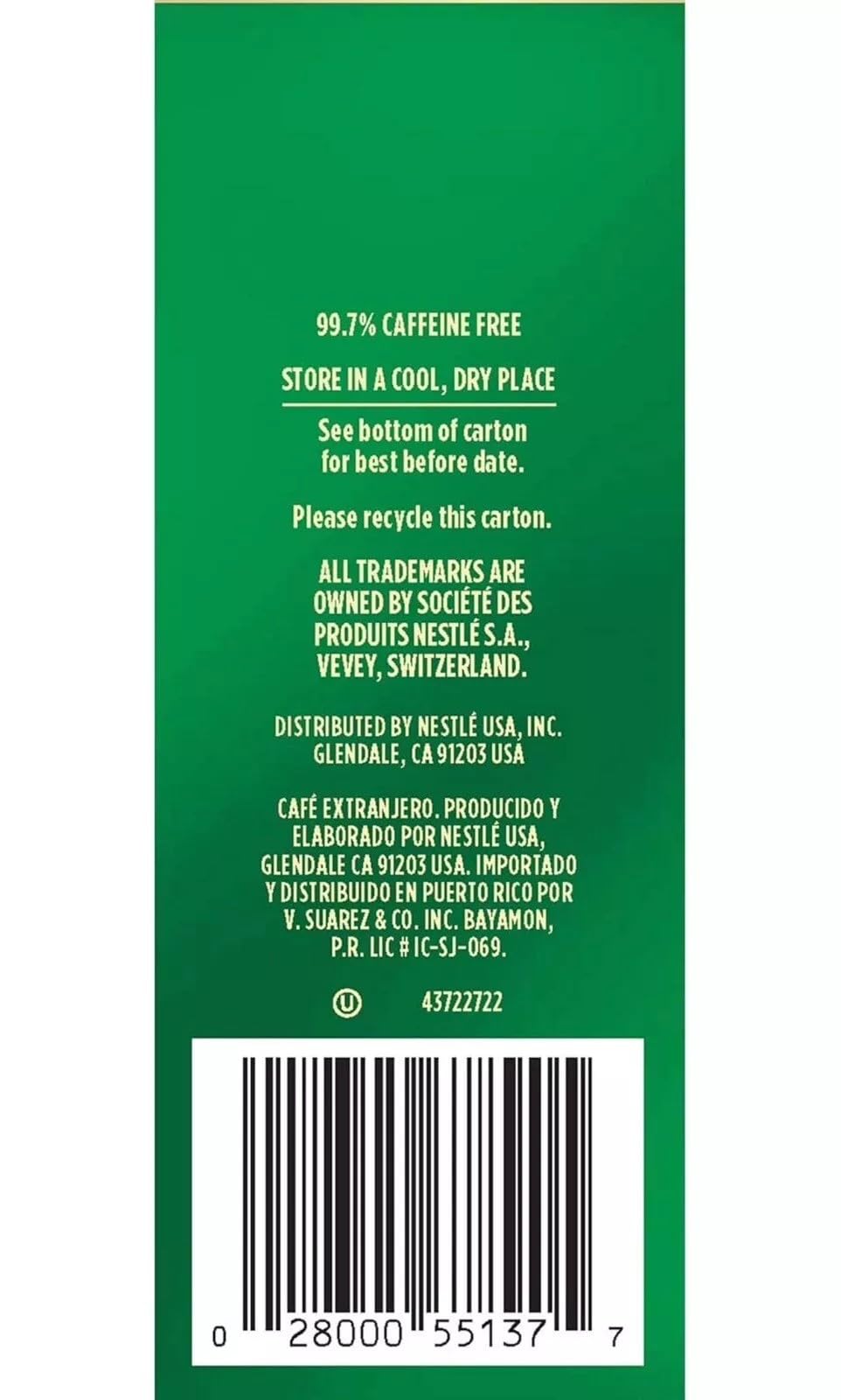 Nescafe Taster'S Choice Decaf Instant Coffee, House Blend, 16 Count