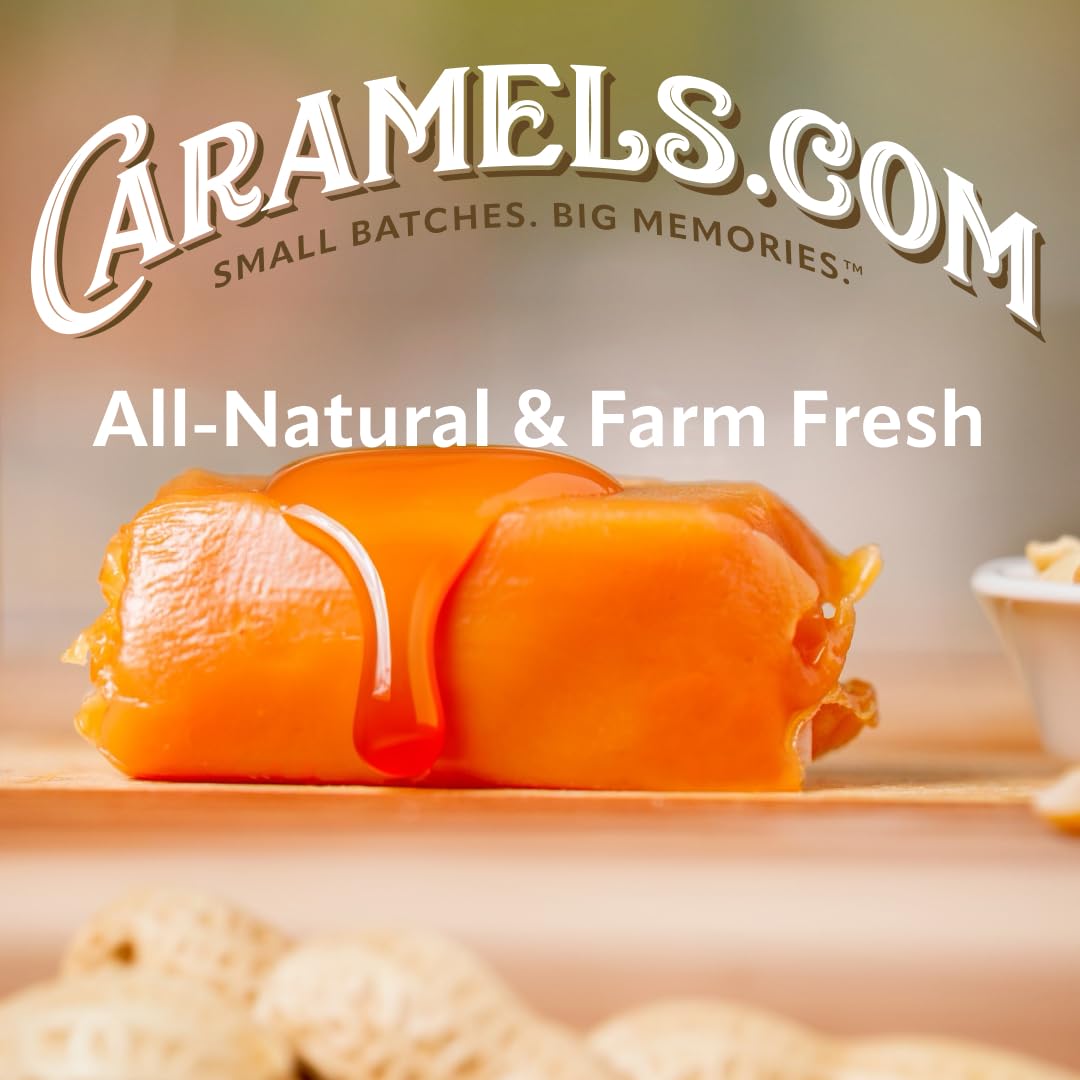 Caramels.Com | Chocolate Caramel Brownie And Creamy Peanut Butter | Soft Caramel | Duo Pack | Individually Wrapped