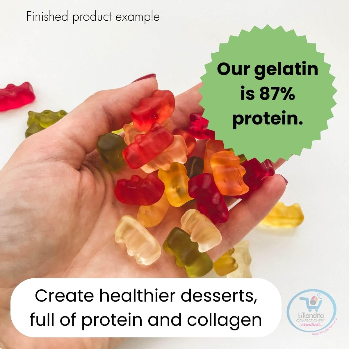 Pilsac 300 Bloom Gelatin Powder (2.2 Lb) Bag - Unflavored Beef Gelatin - Excellent Performance, High Viscosity