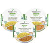 Food Earth Ready to Eat Indian Cuisine - Bombay Lentil Curry, Five Lentil Curry & Madras Coconut Curry with Turmeric Rice - Orga