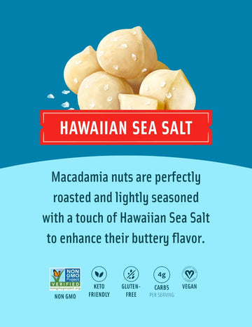 Mauna Loa Premium Roasted Macadamia Nuts, Island Classic Variety Pack, 4 Ounce (Pack of 3)