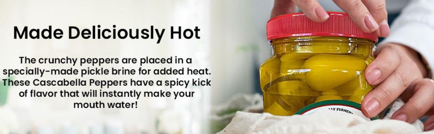 MRS KLEINS |YELLOW HOT CHILIES | Made with Natural Ingredients | Kosher, Low Carb, Gluten Free & Vegan |Chili Peppers 128 fl oz