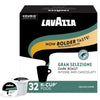 Lavazza Gran Selezione Single-Serve Coffee K-Cup Pods for Keurig Brewer Dark Roast 32Count Box (Pack Of 4) 100% Arabica Rainforest Alliance Certified 100% sustainably grown Value Pack