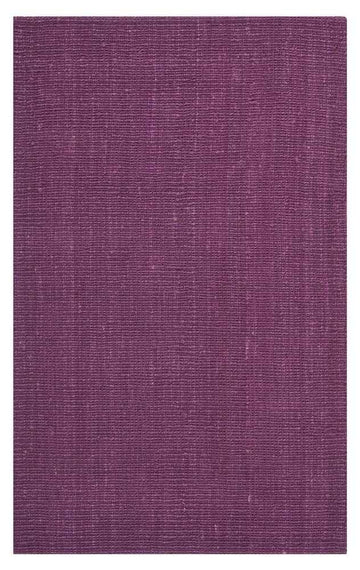 Safavieh Natural Fiber Collection 3 X 5 Purple Nf447B Handmade Chunky Textured Premium Jute 075-Inch Thick Area Rug