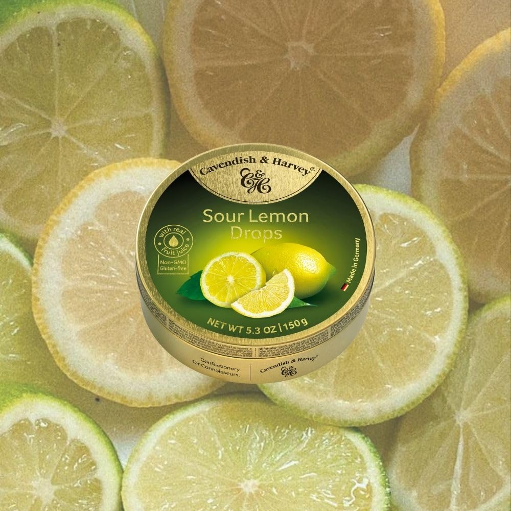 Cavendish & Harvey Candy Tin Lemon, 5.3 Ounce (Pack Of 12)