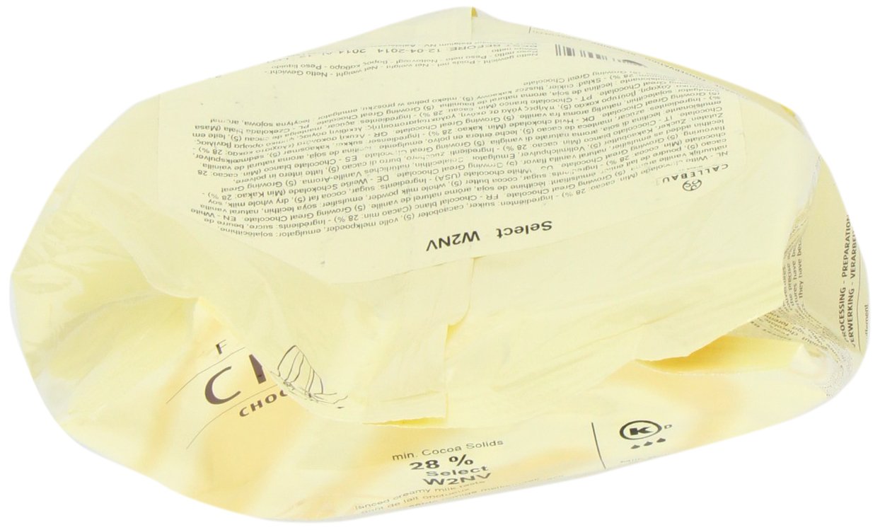 Callebaut - W2 White Chocolate Callets - 5.5 Lb Bag