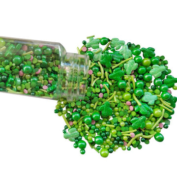 Homankit Cactus Sprinkles Green Edible Cookie Decorations Baking Cake Cupcake Topper Decoration 3.35 Ounce