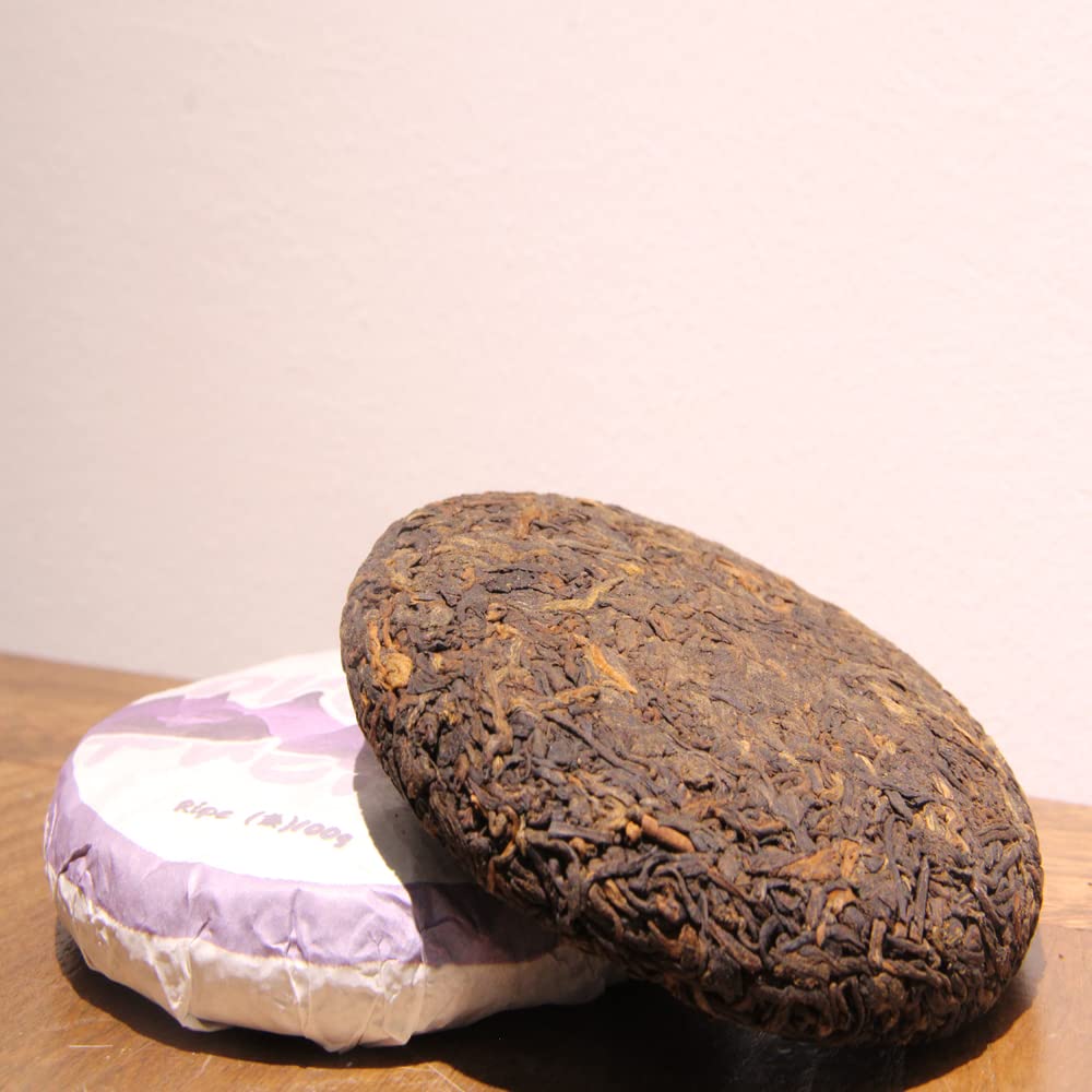 Lwxljmjzc-2018Yr Aged Ripe Puerh Tea Cake 3.53Oz-Dark Tea Pu Erh Tea - Shu (Cook) Pu-Erh Tea Puer Tea