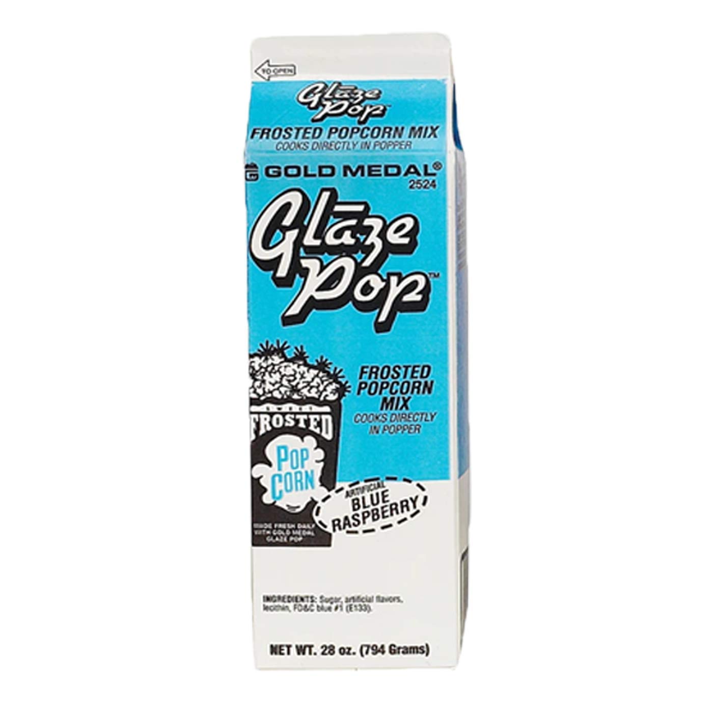 Popcorn Supply Company Glaze Pop® Blue Raspberry Variety 28-oz. Carton