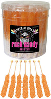 Buffalo Bills Orange Rock Candy On A Stick (36-Ct Tub Orange Colored Rock Candy Crystal Sticks)