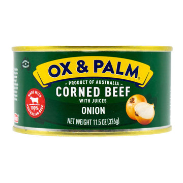Ox & Palm Corned Beef Onion Flavored 11.5 Oz (Pack Of 12)