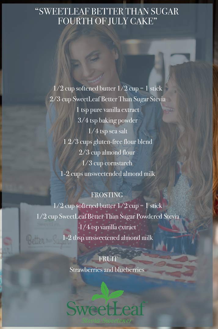 SweetLeaf Organic Better Than Sugar Sweetener - Sugar Substitute with Stevia & Erythritol, Use for Frosting, Baking, or Coffee,