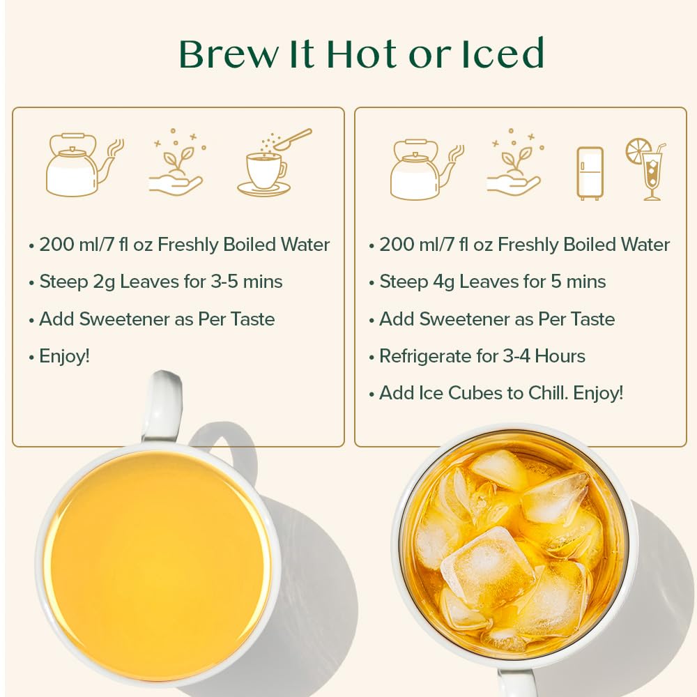 Vahdam, Turmeric Saffron Herbal Tea Loose Leaf 100G (50 Cups, 3.5Oz) Blend Of Turmeric Tea, Saffron Tea & Fresh Spices | Whole L