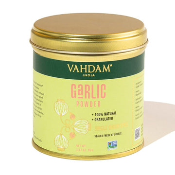 Vahdam, Garlic Granules (2.47Oz) 100% Raw Granulated Garlic (Allium Sativum) From India | Non Gmo, Gluten Free, Dried Garlic | Aromatic & Pungent | Direct From Source