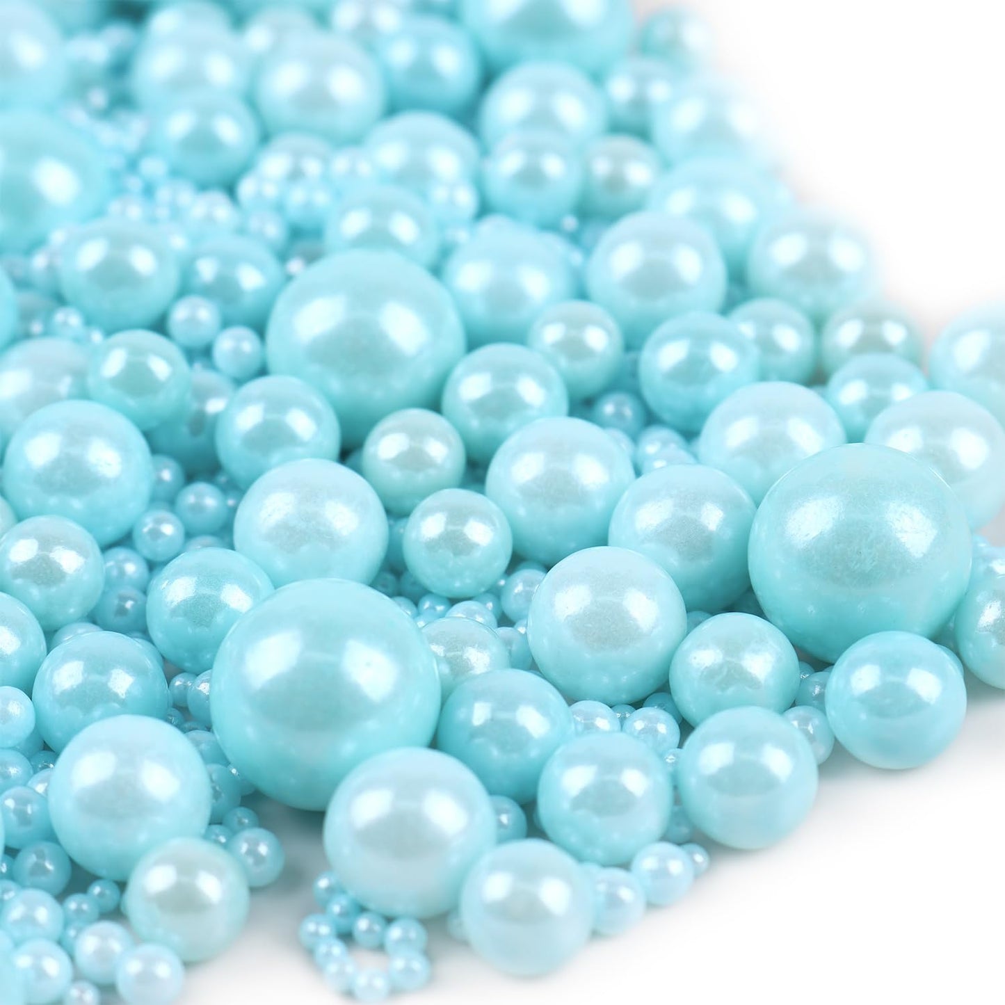 Blue Sprinkles For Cake Decorating 3.5 Ounces, Edible Sugar Pearls Mixing Sizes For Cupcake Topper, Cookies, Ice Cream Toppings