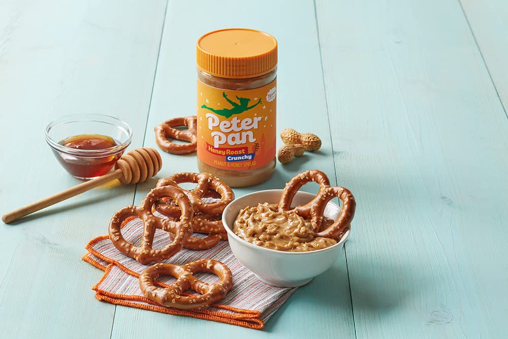 Peter Pan Crunchy Honey Roast Peanut Spread, 16.3 Oz (Pack Of 12)