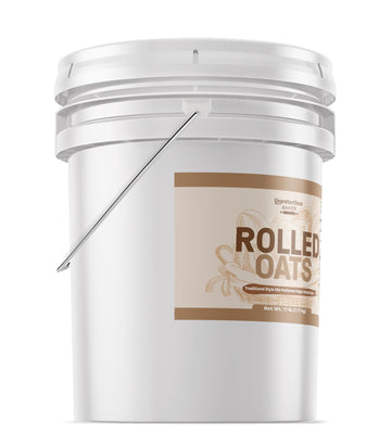 Unpretentious Rolled Oats, 5 Gallons, Old Fashioned Oats, Good Source of Iron