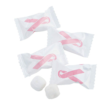 Pink Ribbon Awareness Buttermint Candy - 108 Individually Wrapped Pieces - Breast Cancer Awareness Candy Mints
