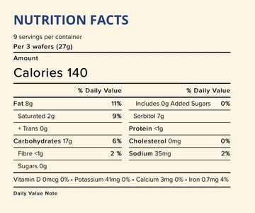 Voortman, Sugar Free, Chocolate Wafers, 9Oz Bag (Pack Of 4)