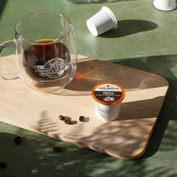 Fresh Roasted Coffee, Mocha, Flavored Coffee Pods, 72 Count