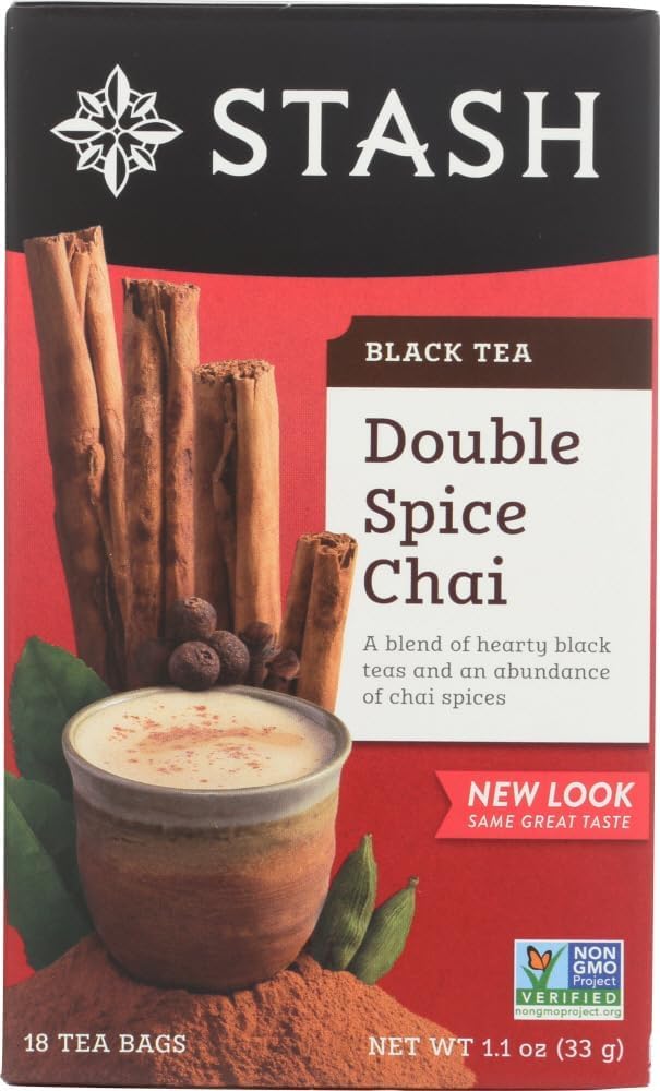Stash Double Spice Chai Black Tea 18 Count (Pack Of 6)